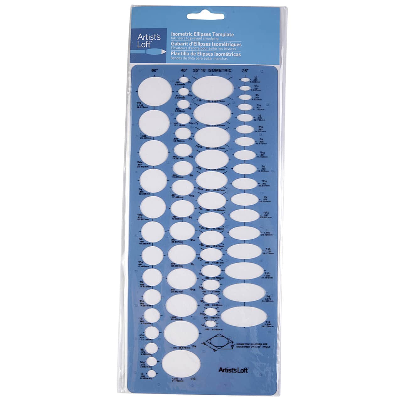 Artist's Loft™ Isometric Ellipses Template